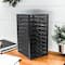 Mind Reader Black 10-Compartment Mesh Desk Organizer
